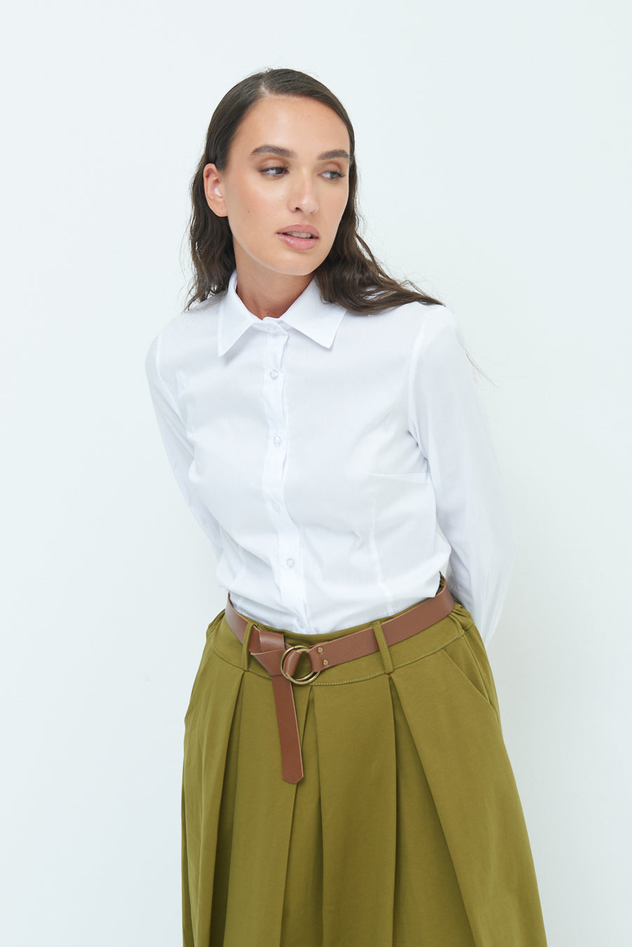 Camicia Basic Bianca